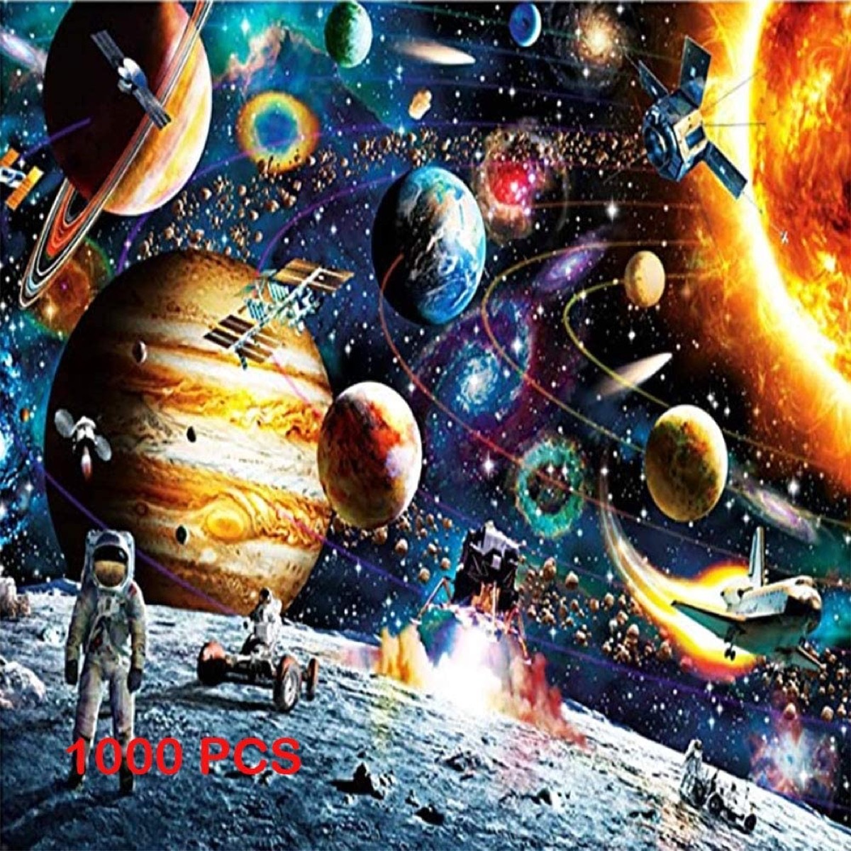 jigsaw puzzle with outer space theme