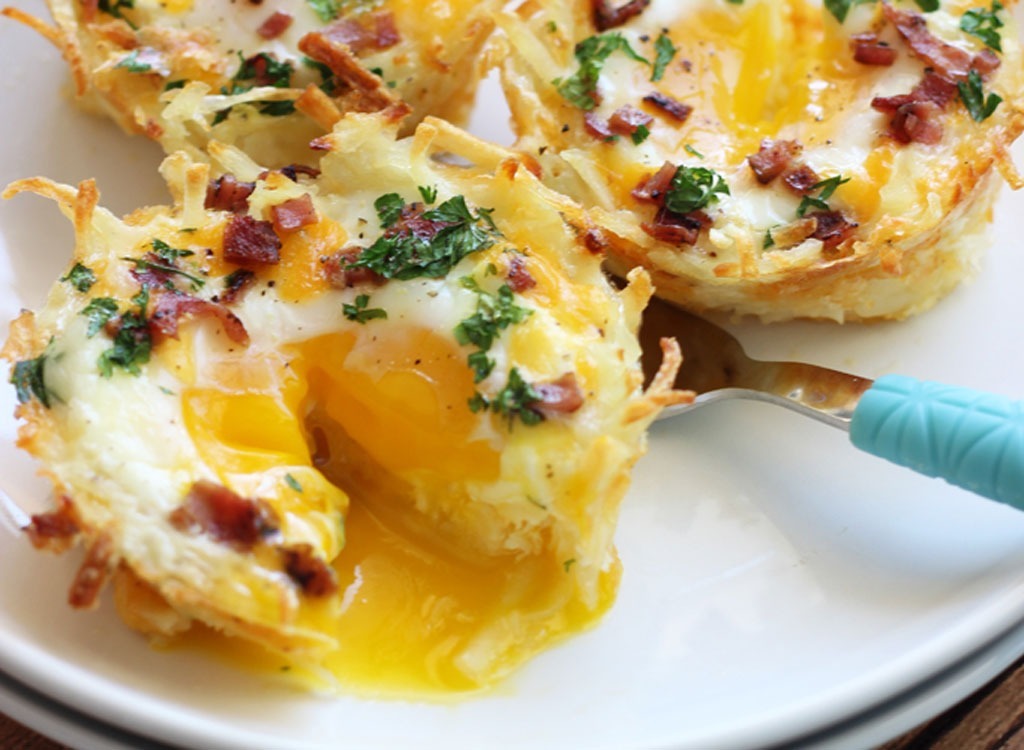 eggs in hash brown nests