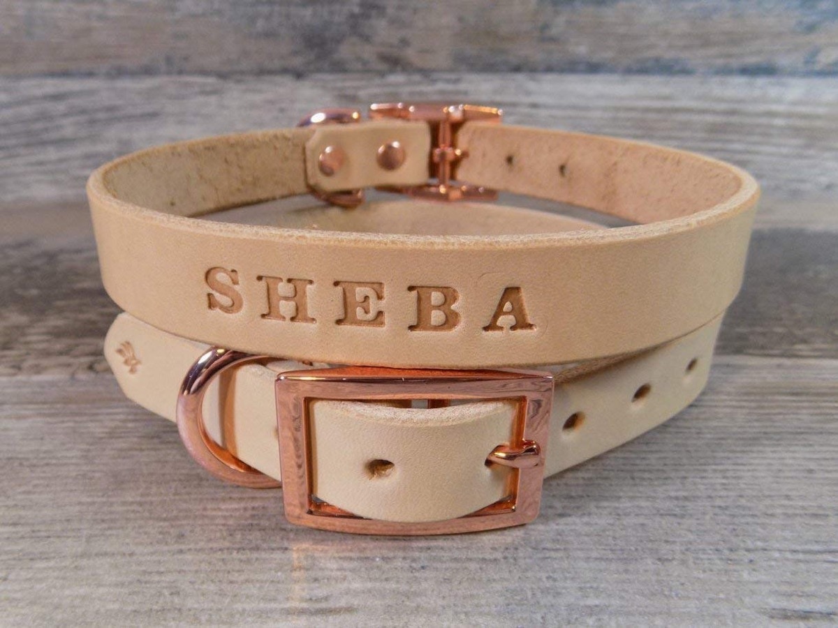 Rose Gold Dog Collar {Handmade Items From Amazon}