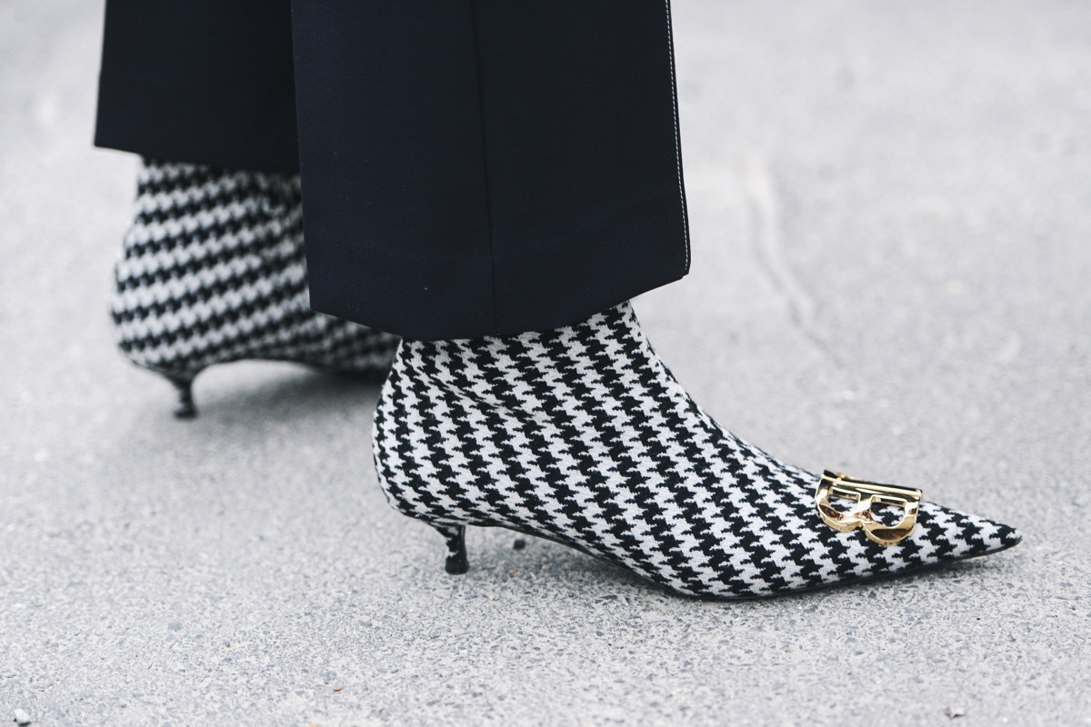 Houndstooth Kitten Heels