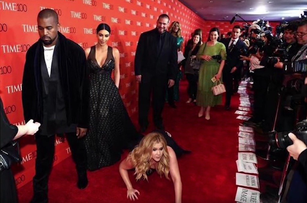 Amy Schumer Bowing Down to KimYe