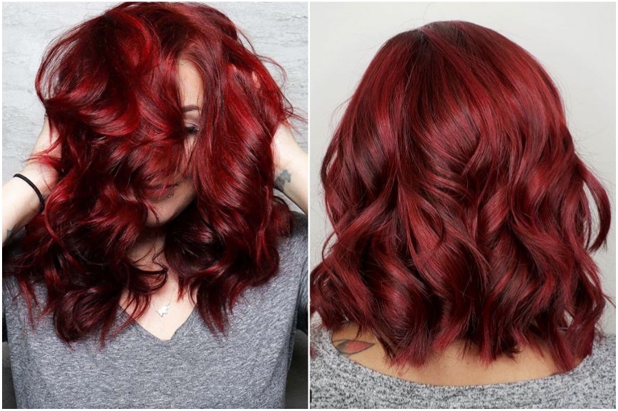 Crimson | 15 Trendy Red Hair Ideas To Try | Her Beauty