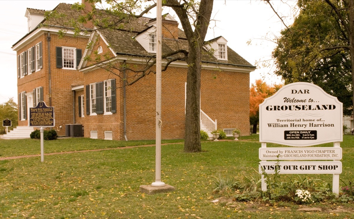 AJEE0R William Henry Harrison home in Vincennes, IN USA. Image shot 2007. Exact date unknown.