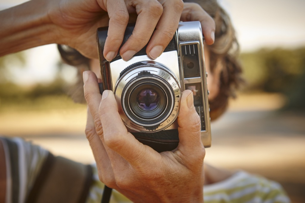 man holding a camera