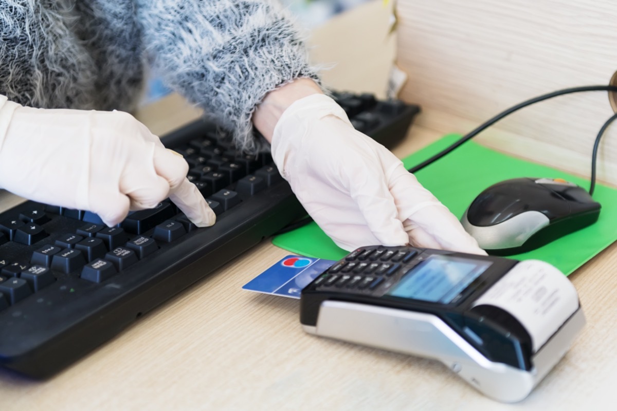 Paying with credit or debit card at doctor's office