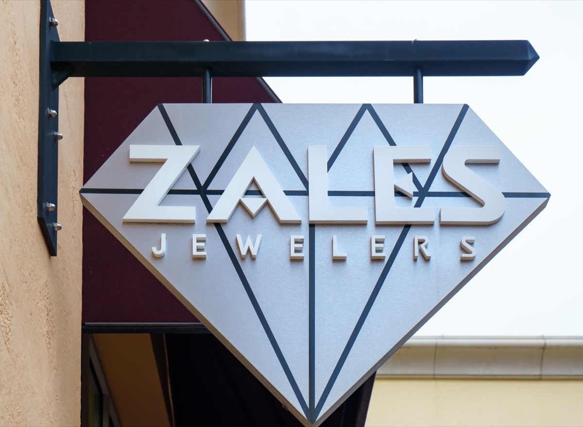 Strip Mall Zales sign