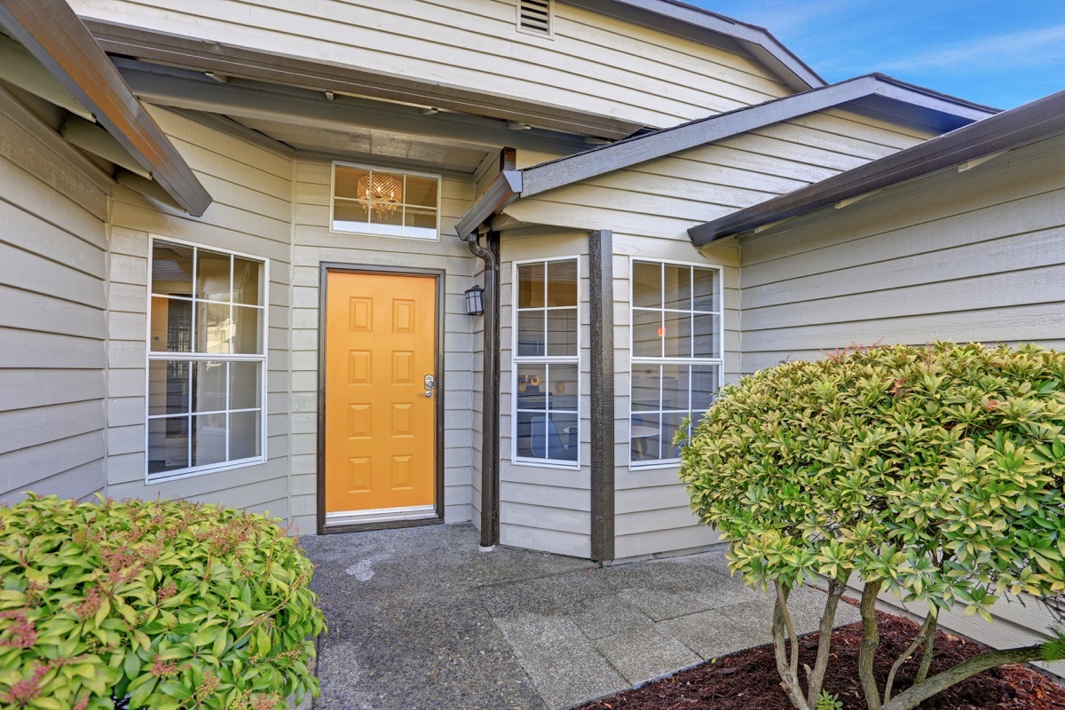 colorful front door of house