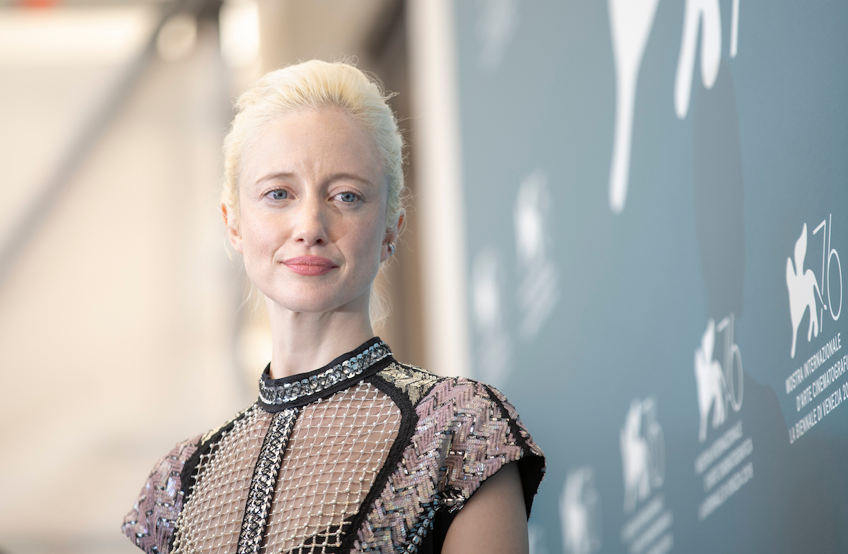 Andrea Riseborough at the Venice Film Festival in 2019