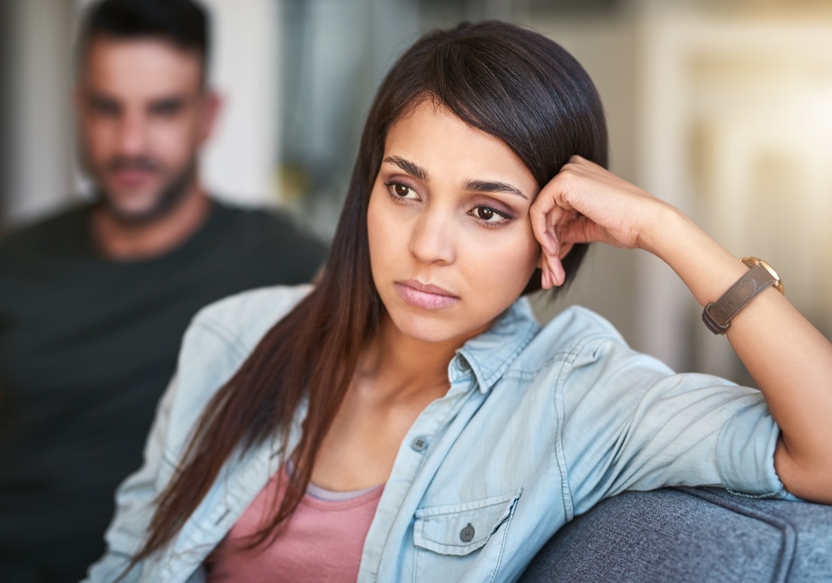 couple fighting and heading for divorce