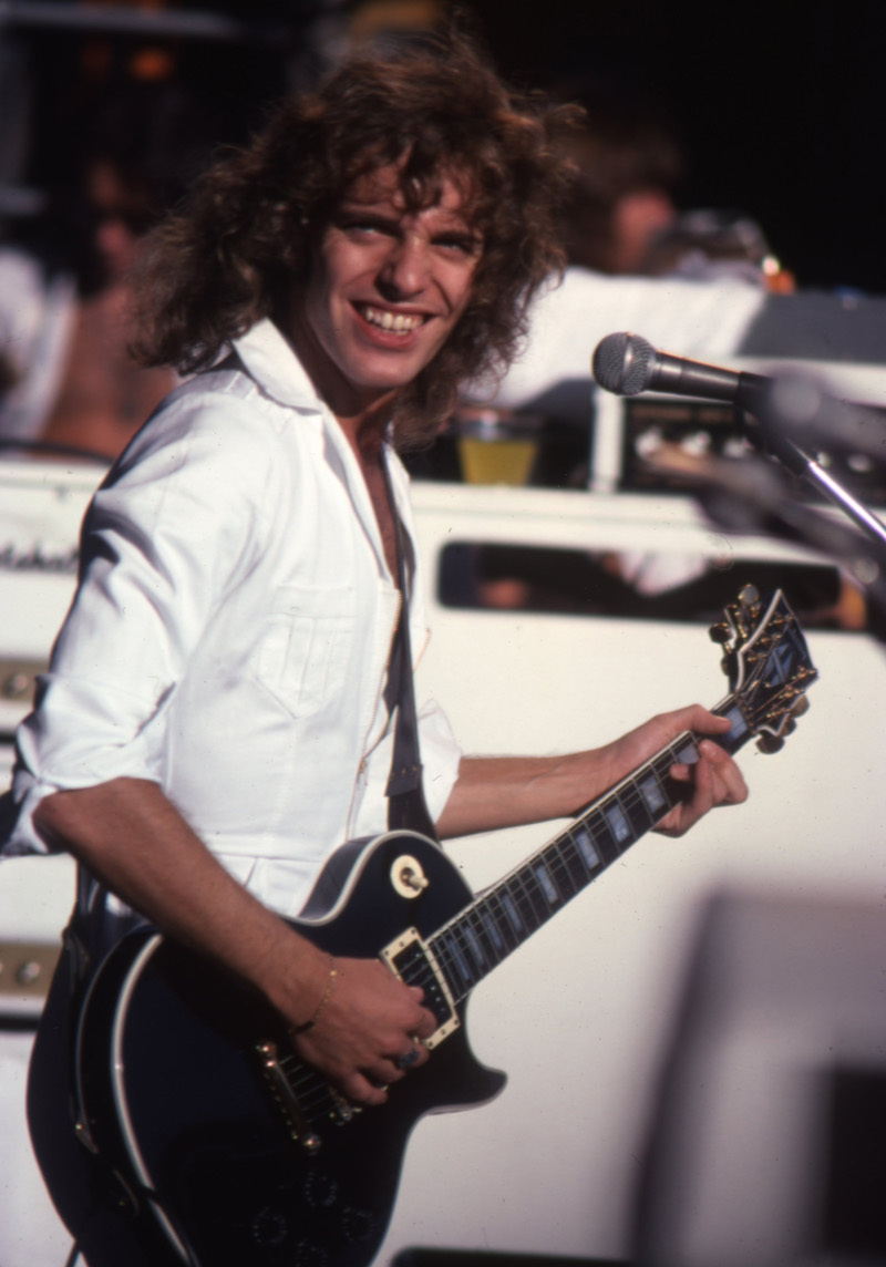 Peter Frampton performing in 1976