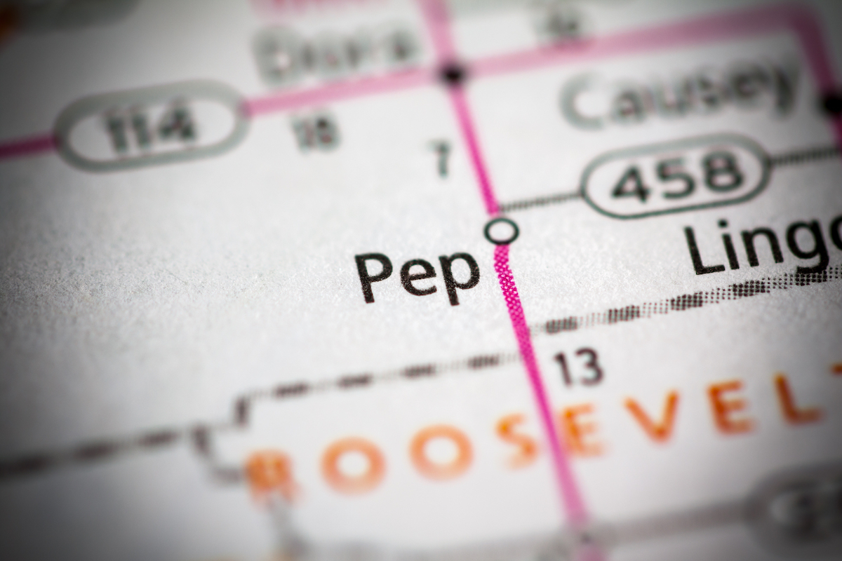 Pep, New Mexico on map