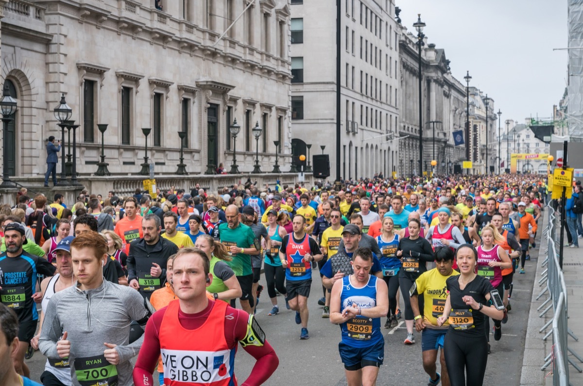 london marathon runners