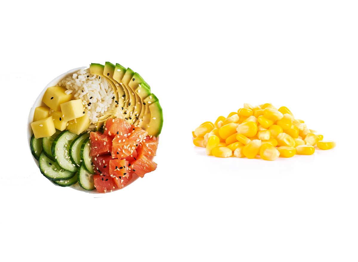 poke bowl corn