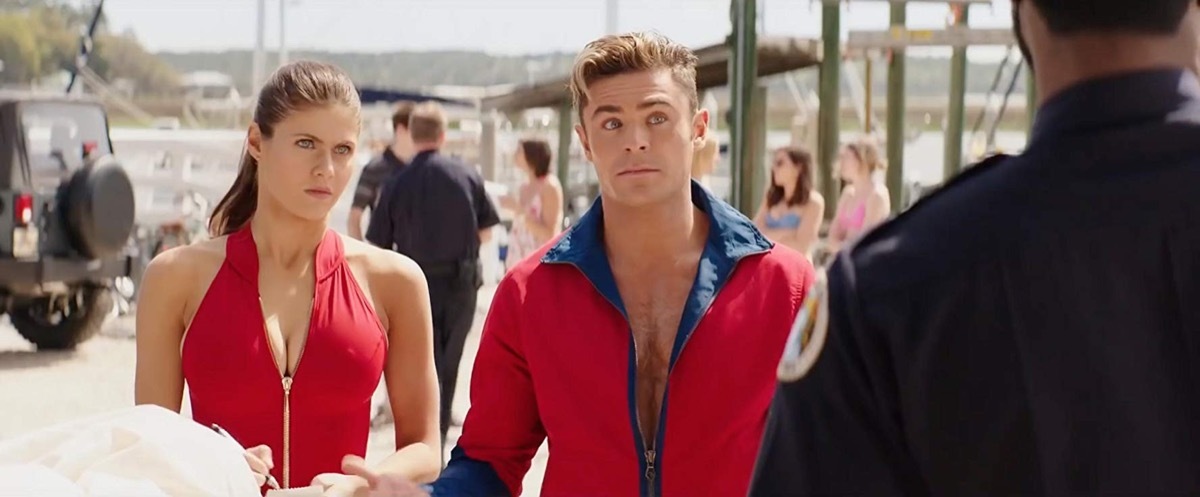 movie scene from 2017 baywatch, memorial day movies