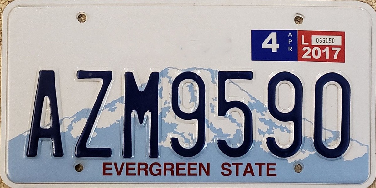 washington license plate photoshopped