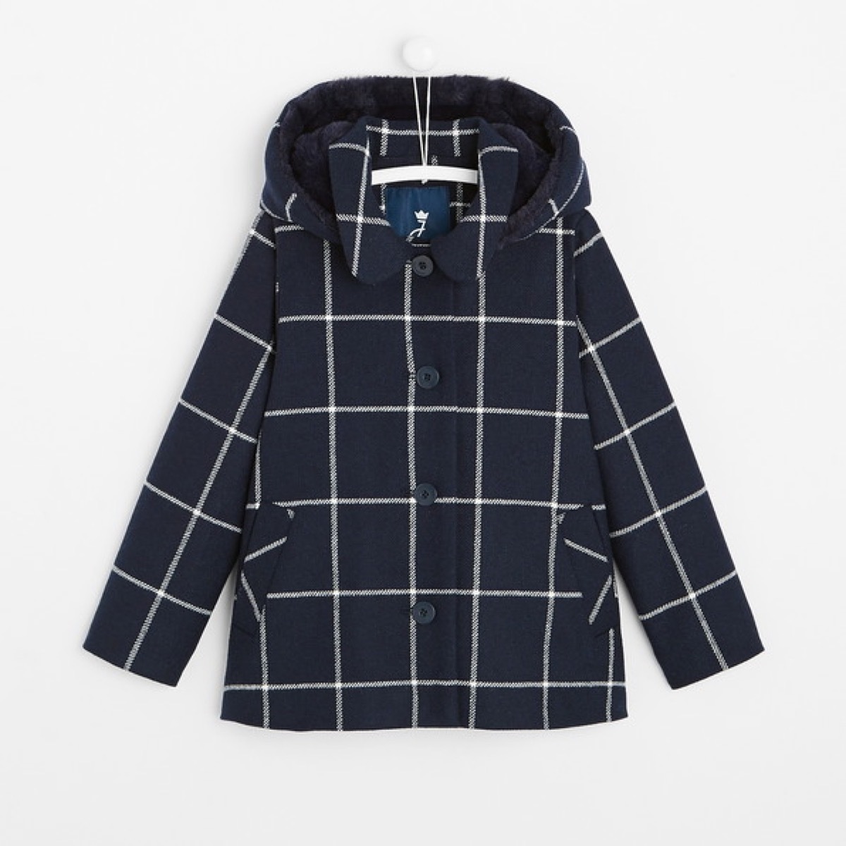 Jacadi checkered girl's coat 