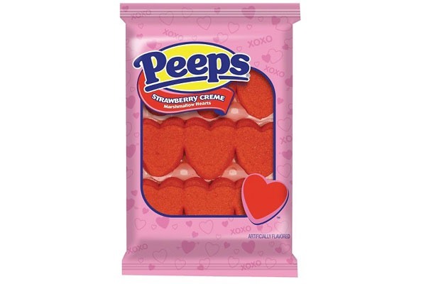 Valentines Candy Ranked Peeps Strawberry Creme Marshmallow Hearts