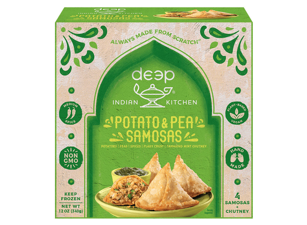 deep indian kitchen potato and pea samosas