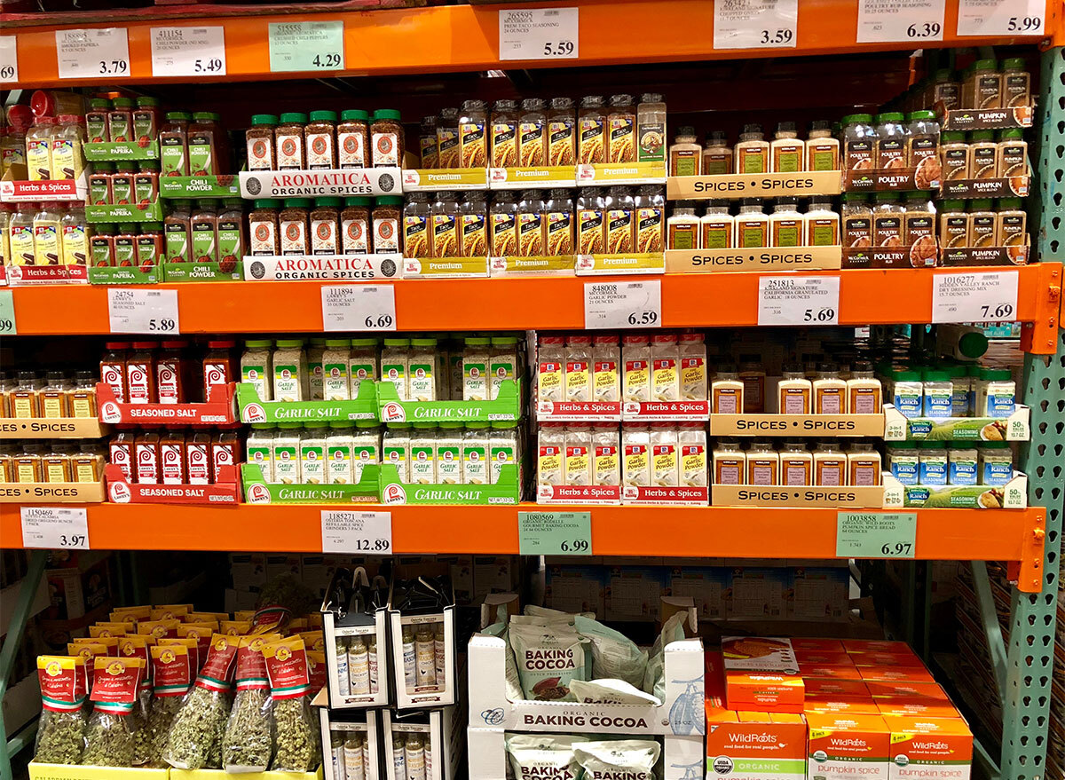 aisle of costco spices