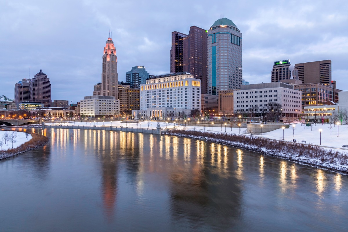 Cleveland Ohio in the winter