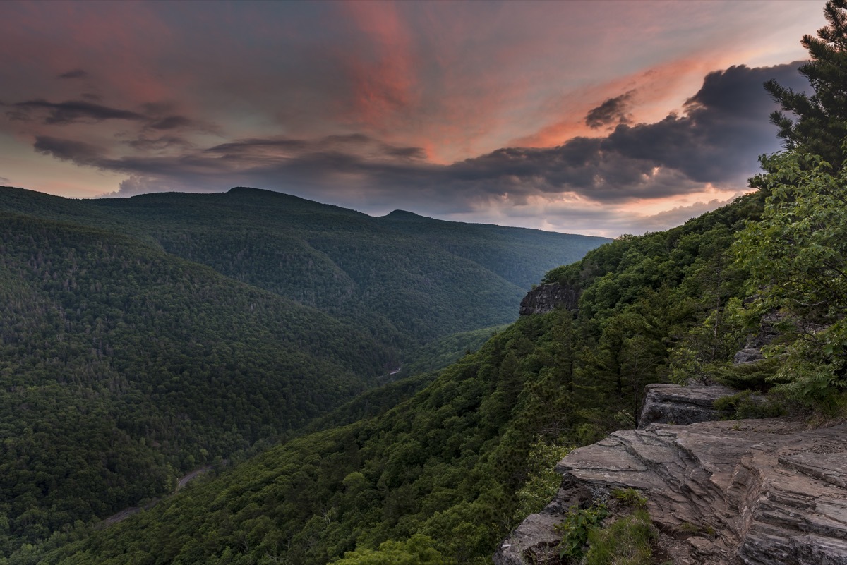 Catskills mountains in New York