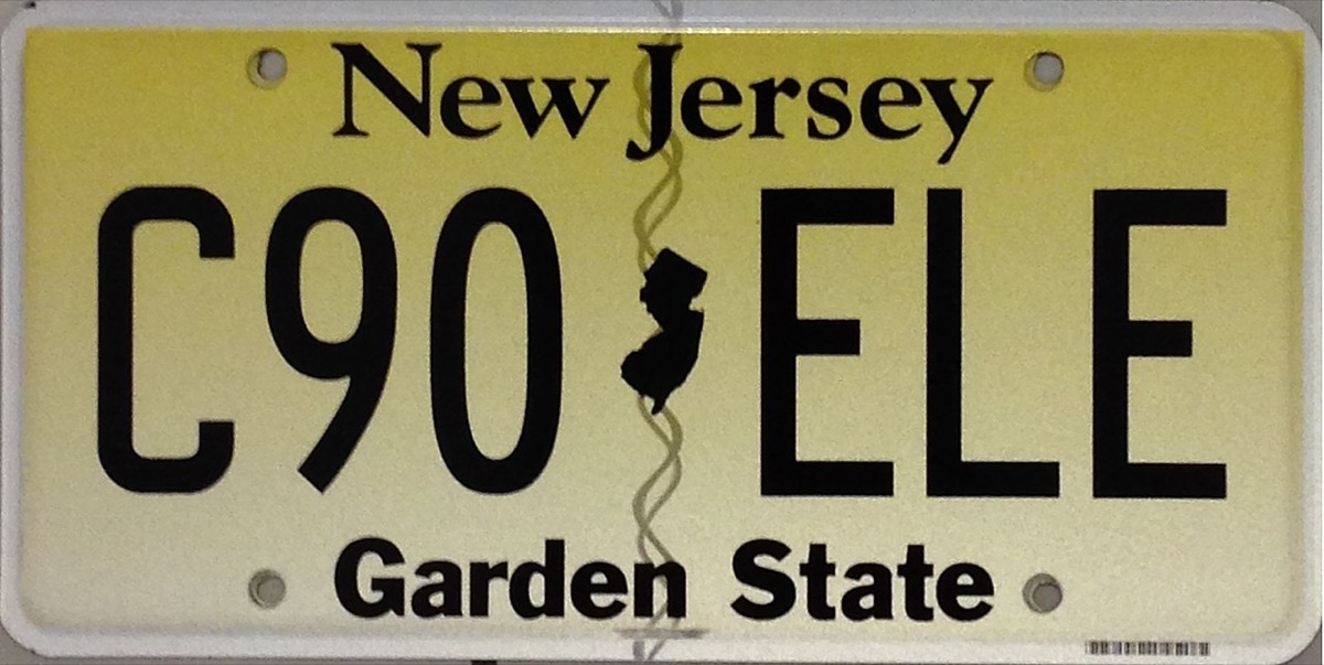 new jersey license plate