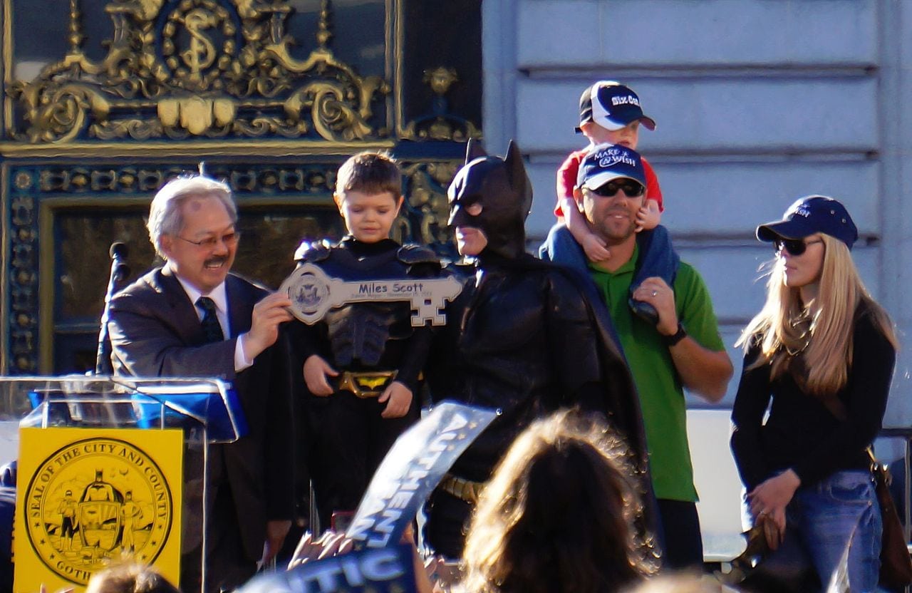 batkid batman ed lee mayor san francisco batkid batman keys city miles scott