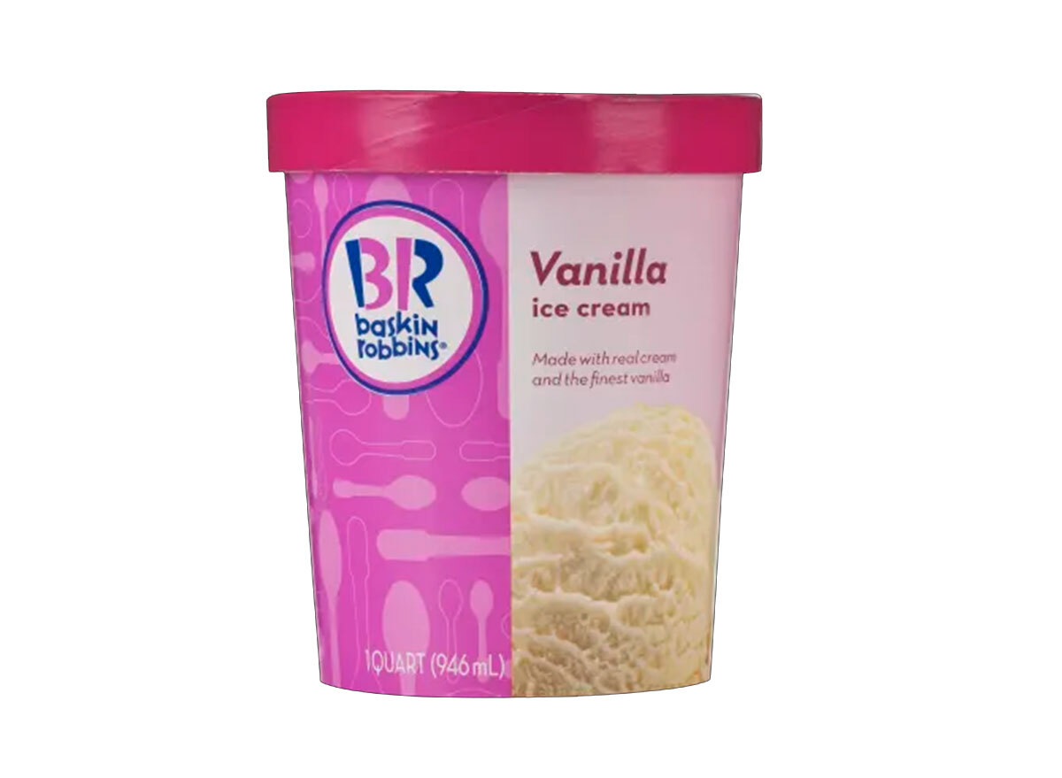 baskin robbins vanilla ice cream pint