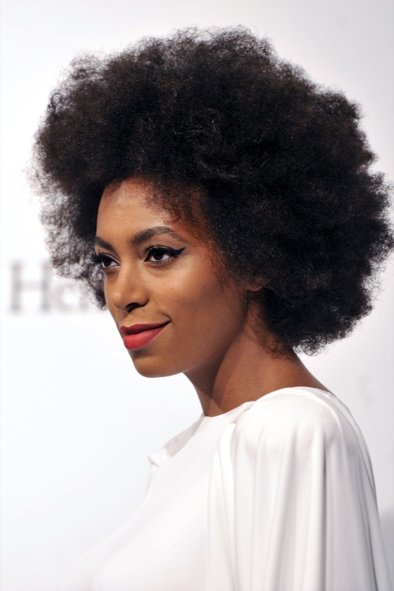 Solange Knowles natural hair women's hairstyles