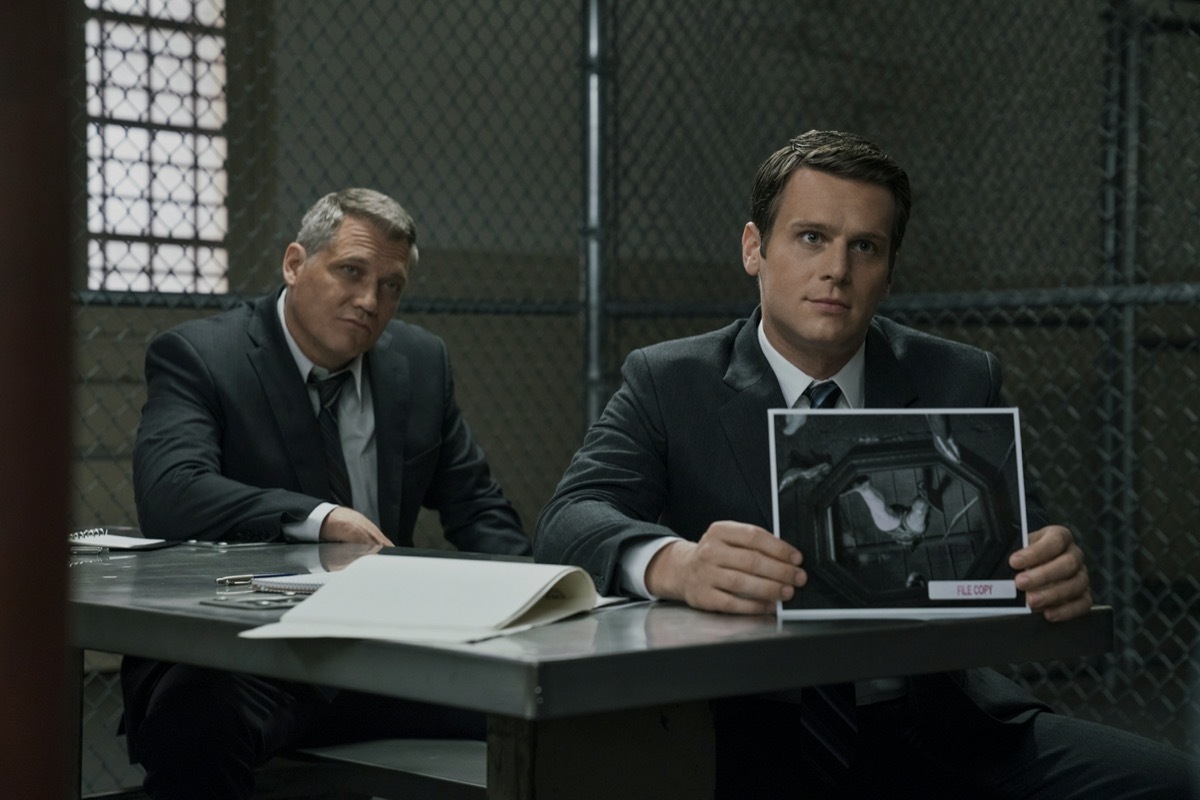 Holt McCallany and Jonathan Groff in Mindhunter