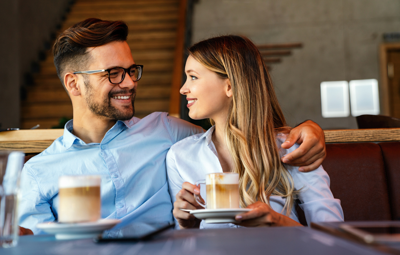 young couple on a date