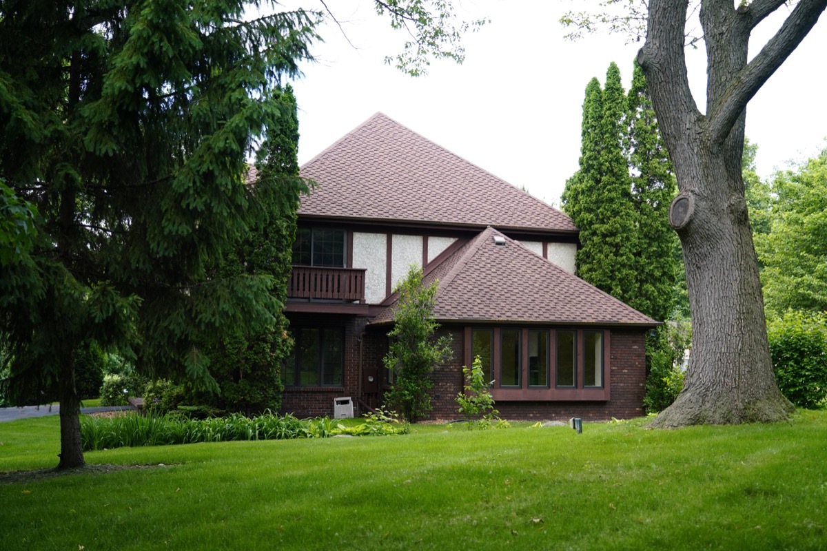 brown 1970s home exterior