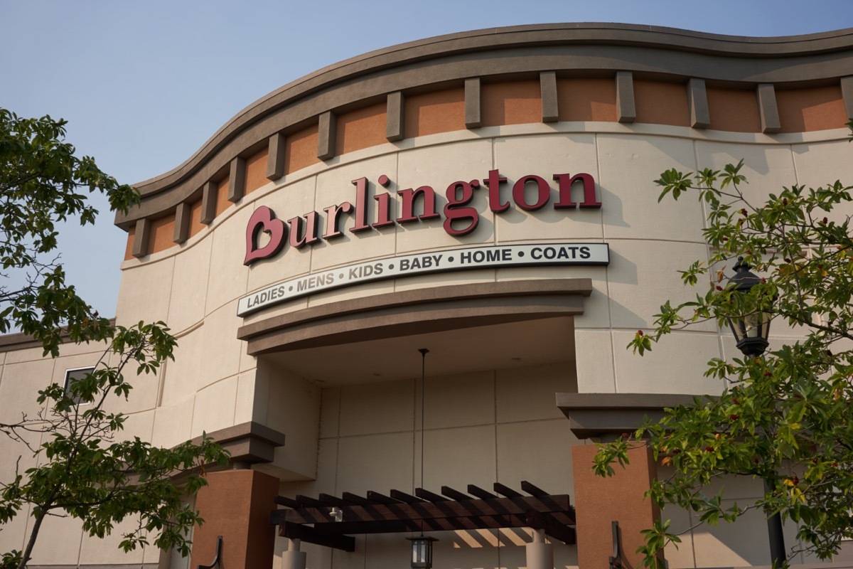 the outside of a Burlington in Beaverton, Oregon