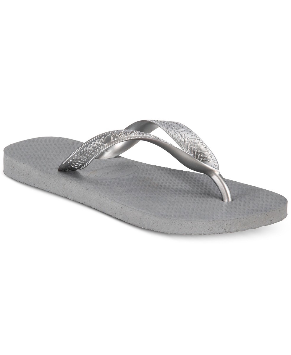 havianas silver flip flops, affordable sandals