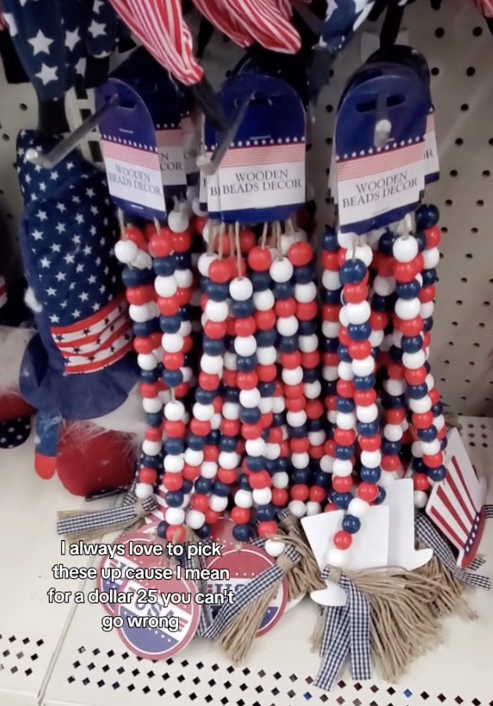 July 4th decor at Dollar Tree