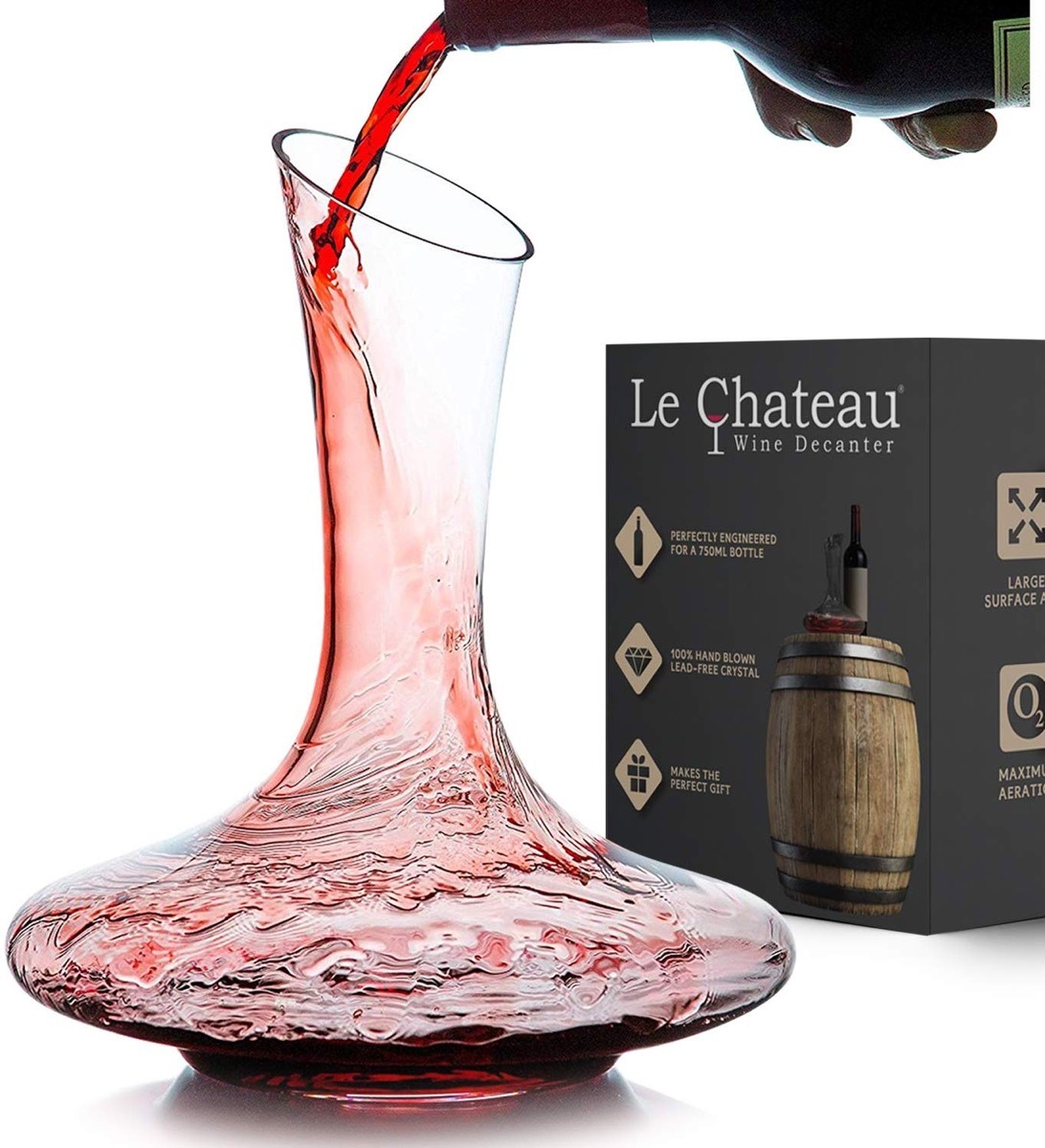 wine decanter and box