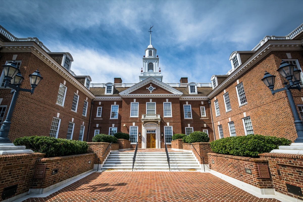 The Delaware State Capitol Building in Dover, Delaware.