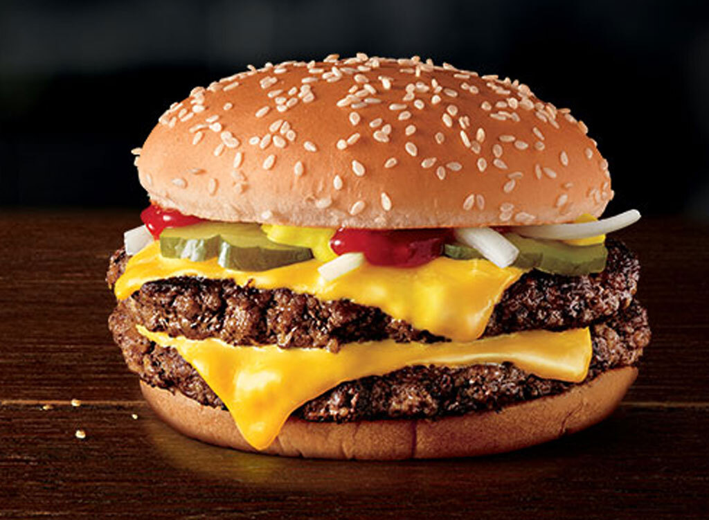 Mcdonald's double quarter pounder burger