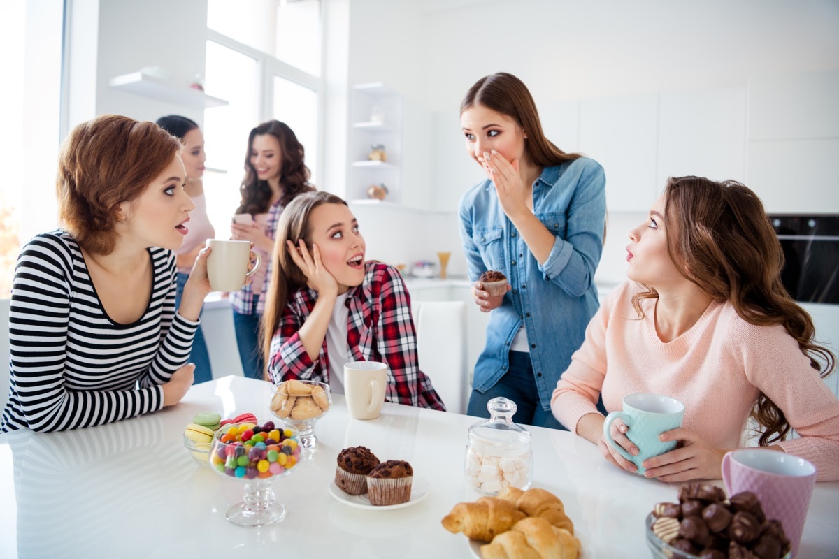 Group of Girlfriends Gossiping