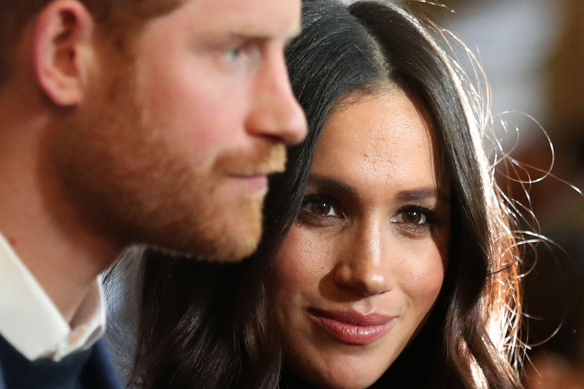 Prince Harry and Meghan Markle during a reception for young people at the Palace of Holyroodhouse, in Edinburgh, during their visit to Scotland.