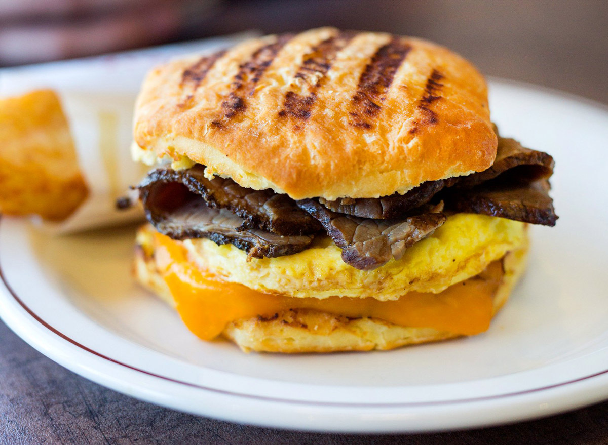 tim hortons angus steak and eggs breakfast sandwich