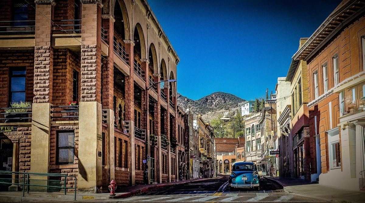 main street of an old mining town