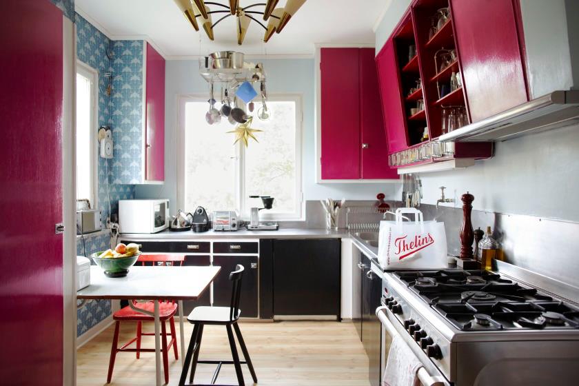 Bright colors in kitchen design