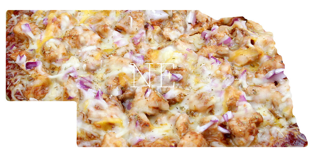 Nebraska BBQ chicken pizza