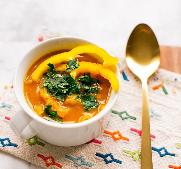 Curried Pumpkin and Red Lentil Soup