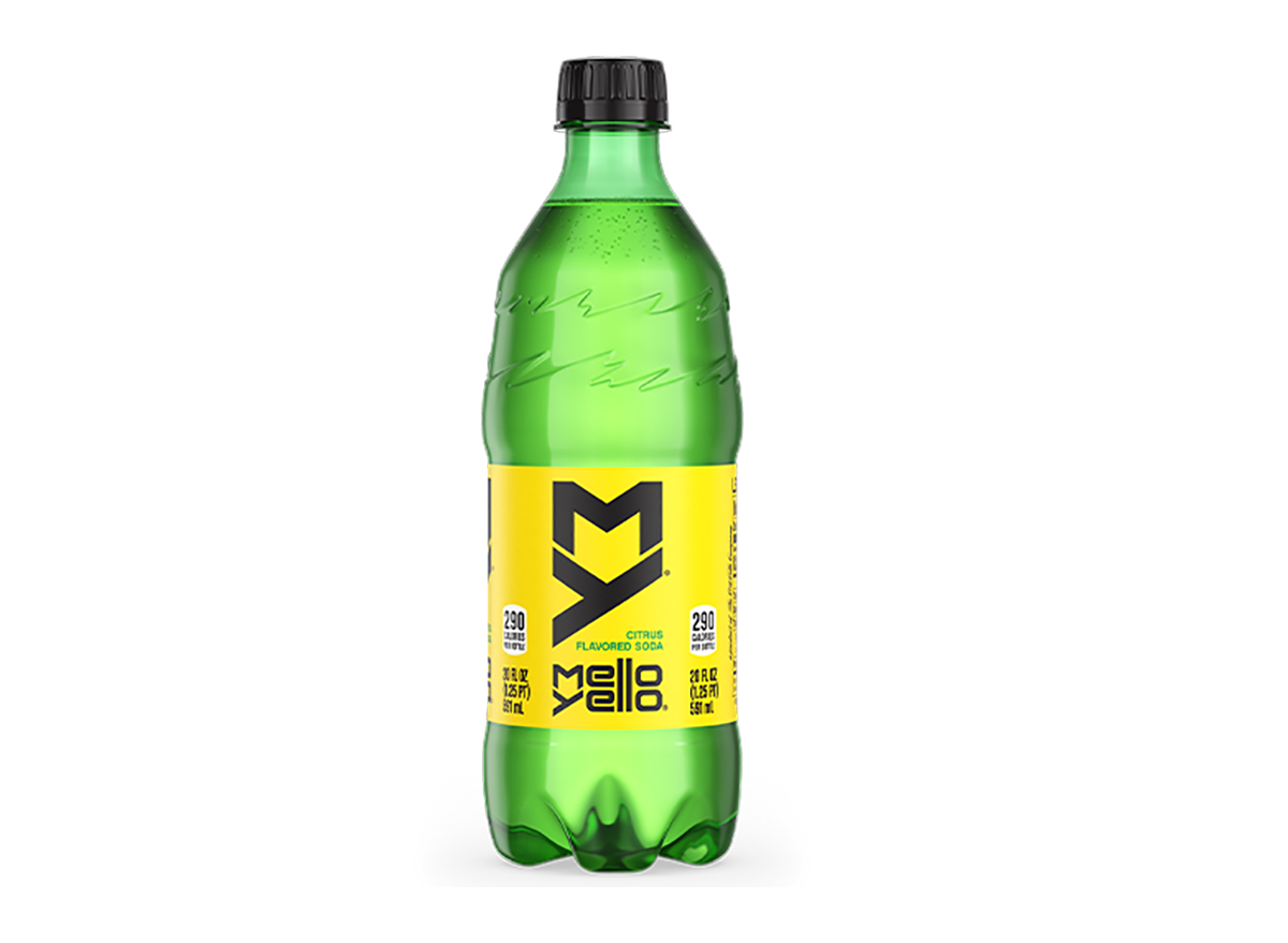 mello yello soda bottle