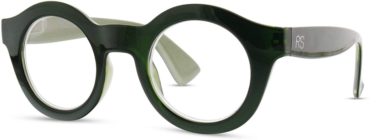 black reading glasses