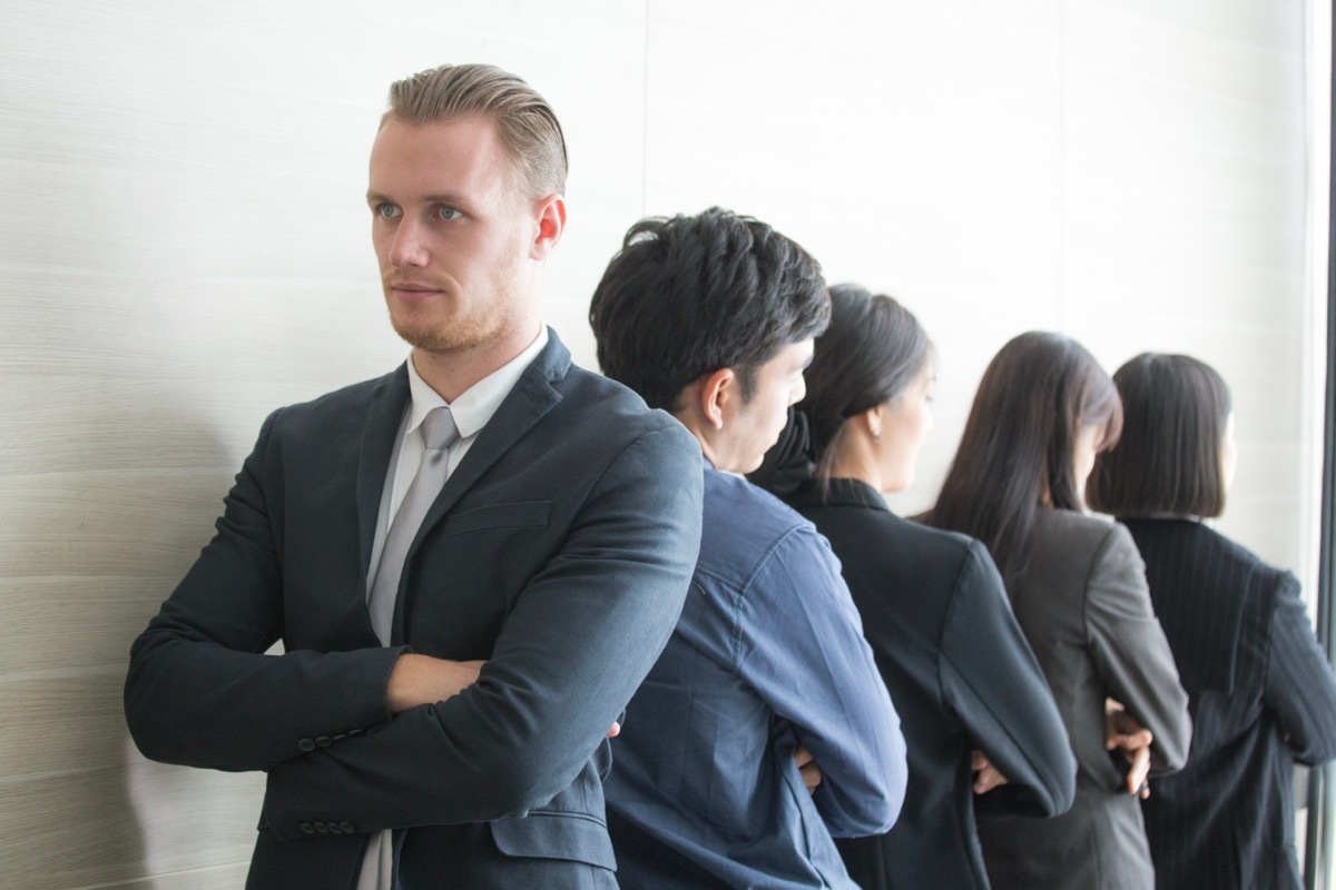 Man Disagreeing with Team