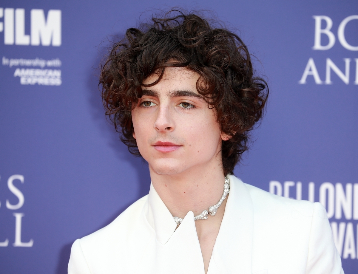 Timothée Chalamet at the London premiere of 