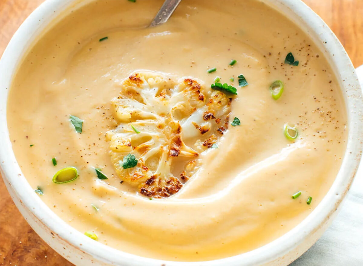 roasted cauliflower soup